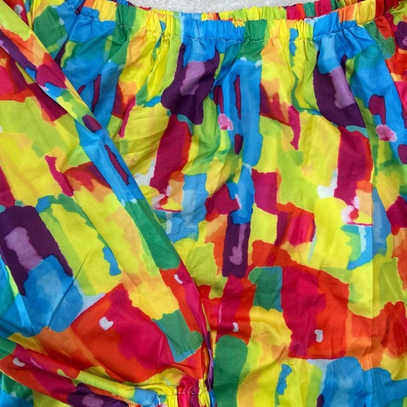Title: Colorful 3-Piece Set (Shirt, Shorts & Belt) | Size 1XL | New Without Tags - Picture 4 of 7